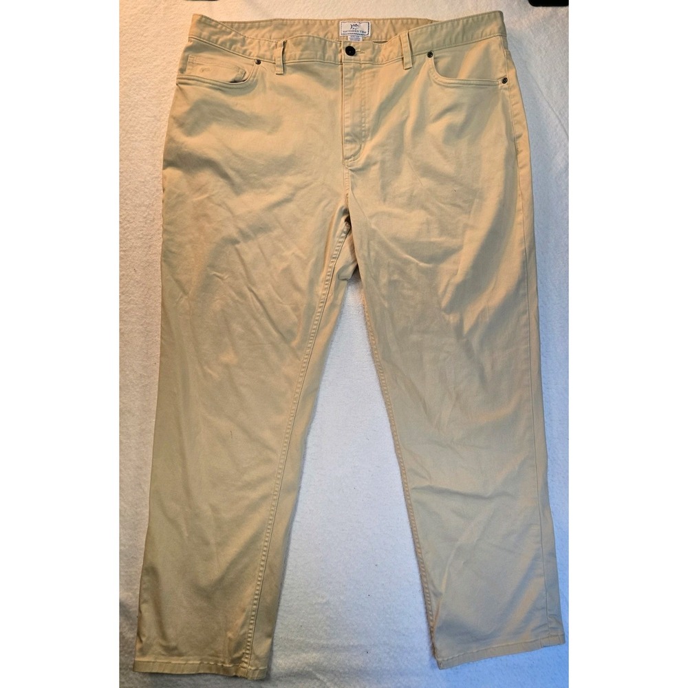 Southern Tide Performance Pants Men's Size 42x30 Beige Chino 5 Pocket